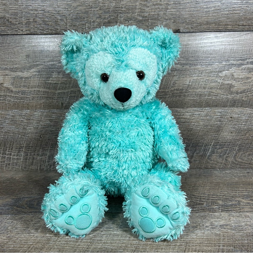 Disneyland Resorts Hidden Mickey Pre Duffy Plush Teddy Bear Aqua Mint